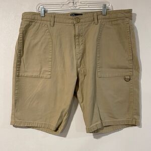 Oakley Regular Fit Cargo Shorts Men’s 40 – Khaki Utility Outdoor Work Shorts